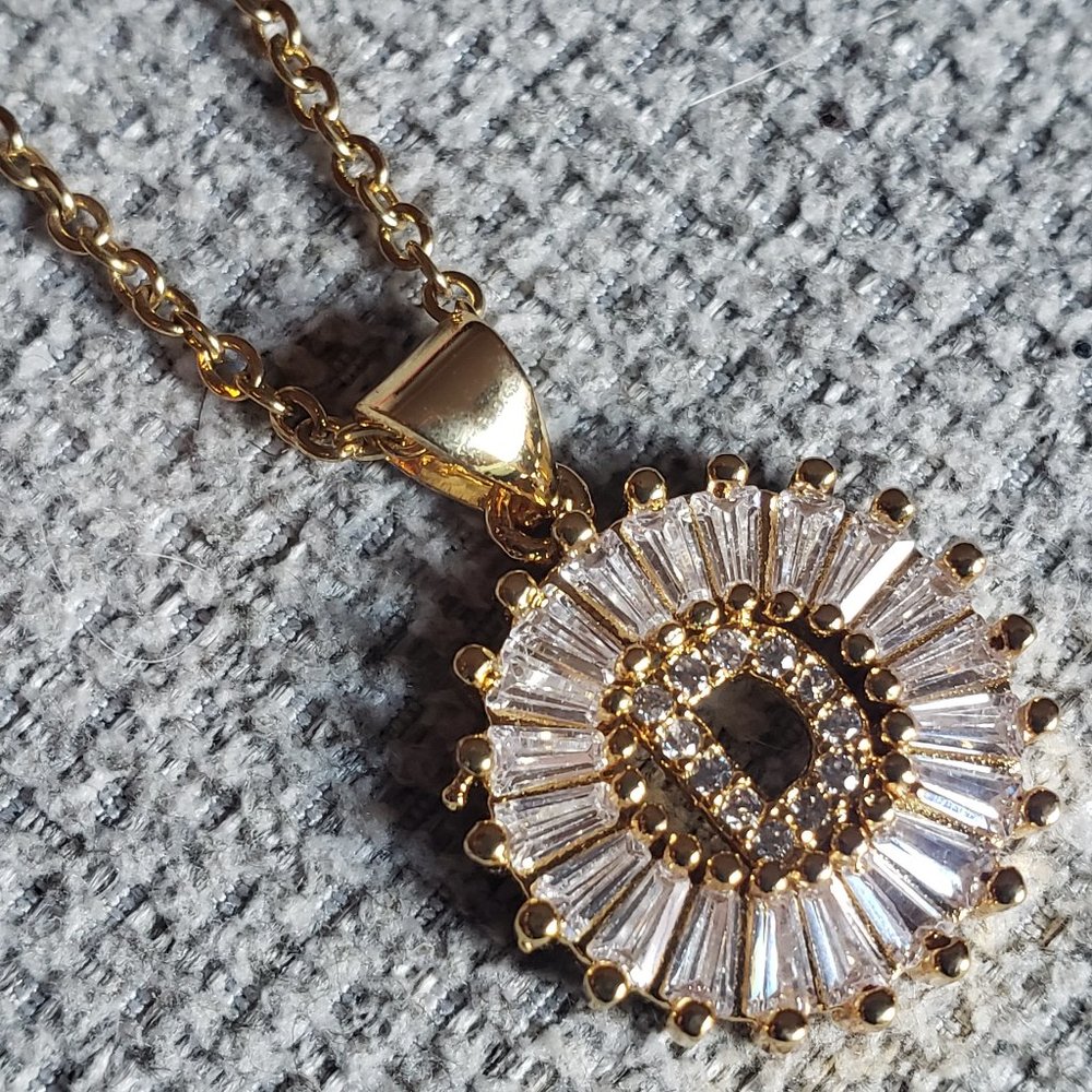 Diamond Pendant Necklace w/ Matching Earrings